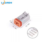 DT06-4S automotive waterproof connector PCB curved pin socket vehicle-mounted circuit board pin terminal connector DT13-4PA
