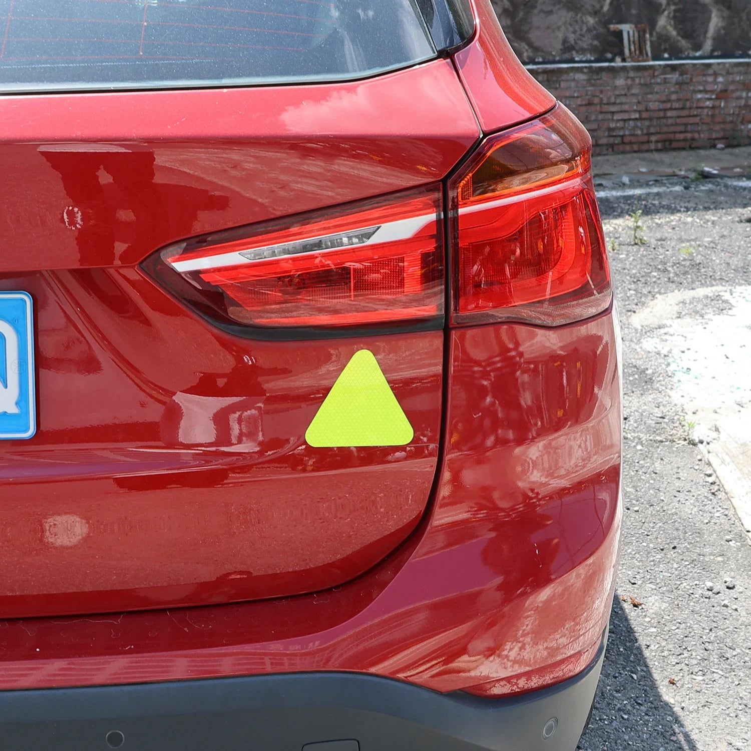 Car Reflective Stickers Night Light Safety and Warning Triangle Reflector Rear Light Sign Strips Exterior Decoration Accessories