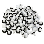 100Pcs Retaining Door Panel Clips Bumper Clips With Seal Ring Fastener Interior Fender Screw Rivet Car Interior Retaining Access
