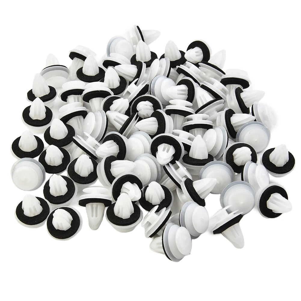 100Pcs Retaining Door Panel Clips Bumper Clips With Seal Ring Fastener Interior Fender Screw Rivet Car Interior Retaining Access