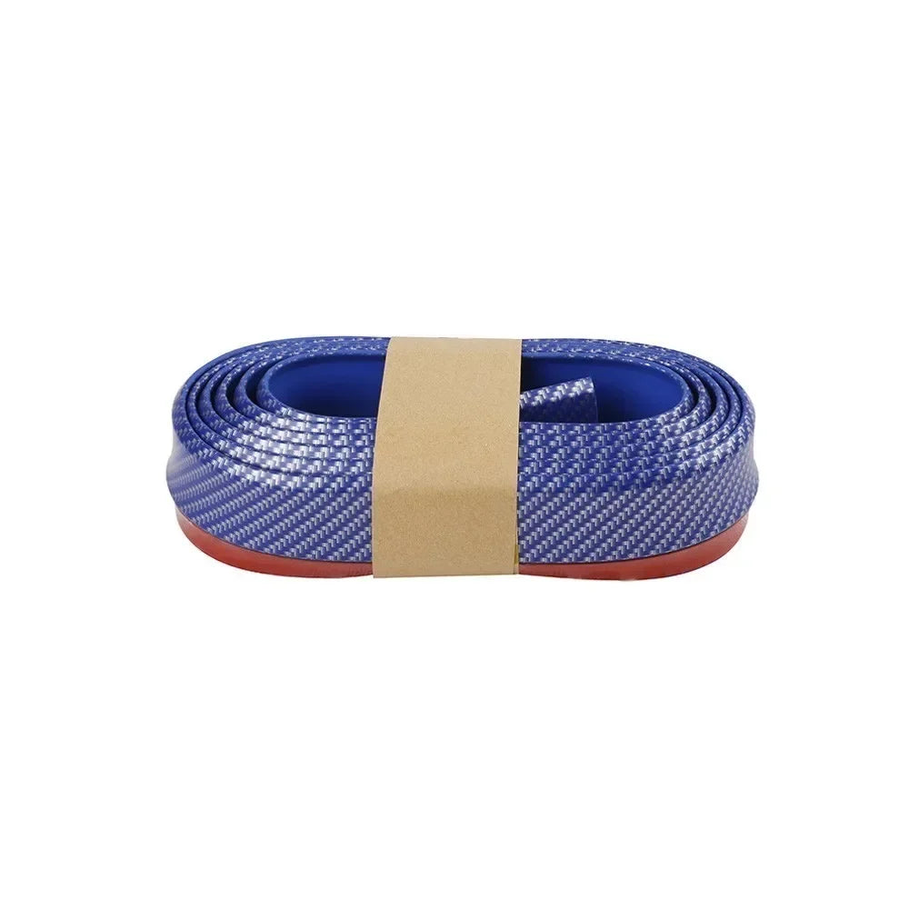 Universal Carbon Fiber Front Bumper Lip Protector Scratch Collision Resistant Easy Screw Installation Premium Look for Car Tools