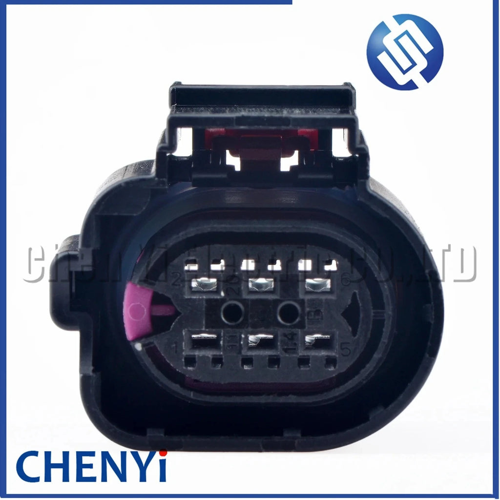 6 Pin Automotive waterproof connector Exhaust valve Throttle Wire harness plug 8V1973713 1823776 1823777 8V1 973 713