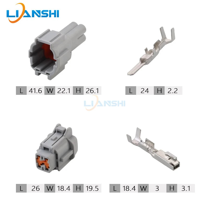 6188-0558 6185-1171 Automobile fog lamp plug water tank fan connector Oxygen sensor 4p plug for Nissan TeANA Tiana Tiana Versa