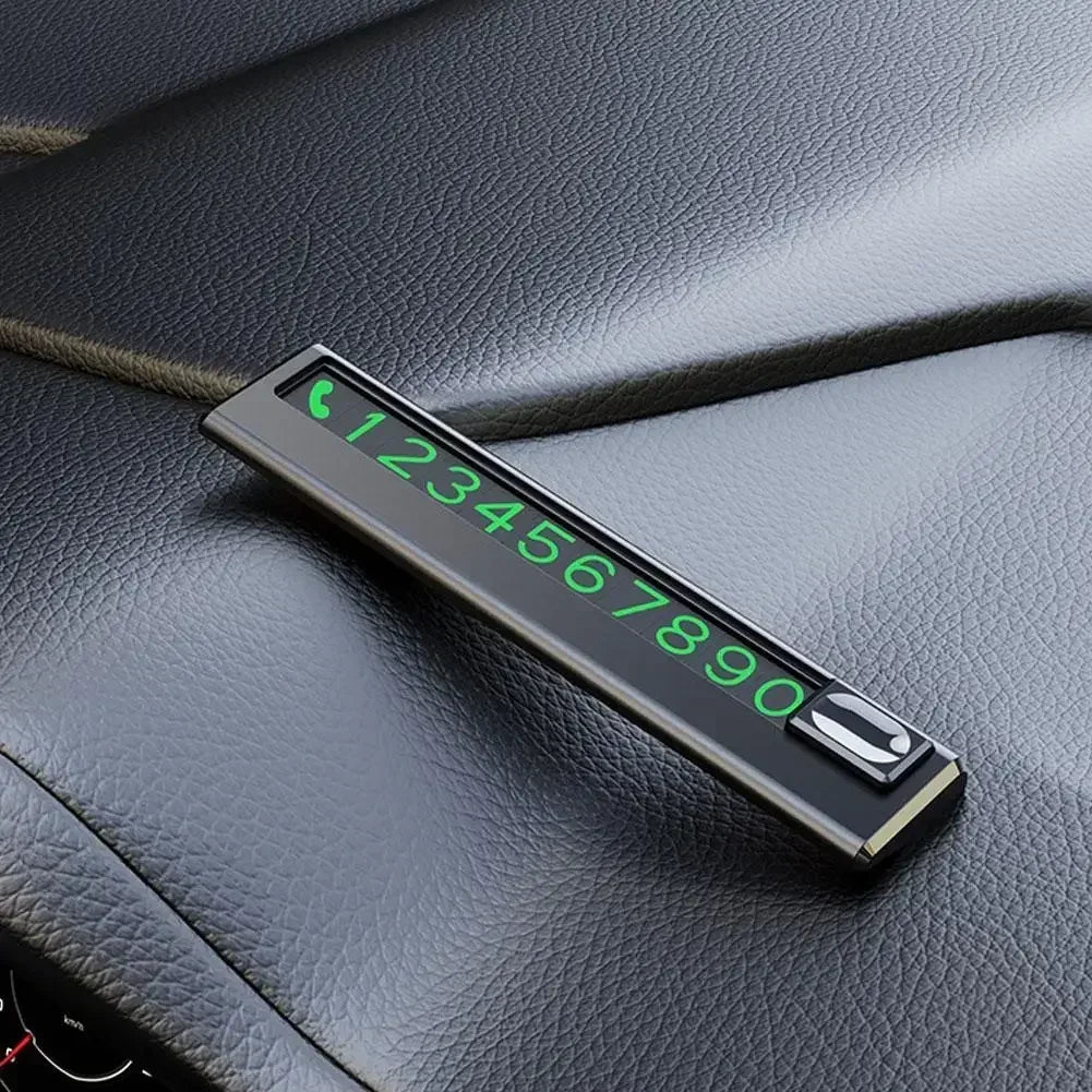 Car Park Stop Sign Universal Automobile Accessories Car Temporary Parking Card Phone Number Card Plate Telephone Number Amagi