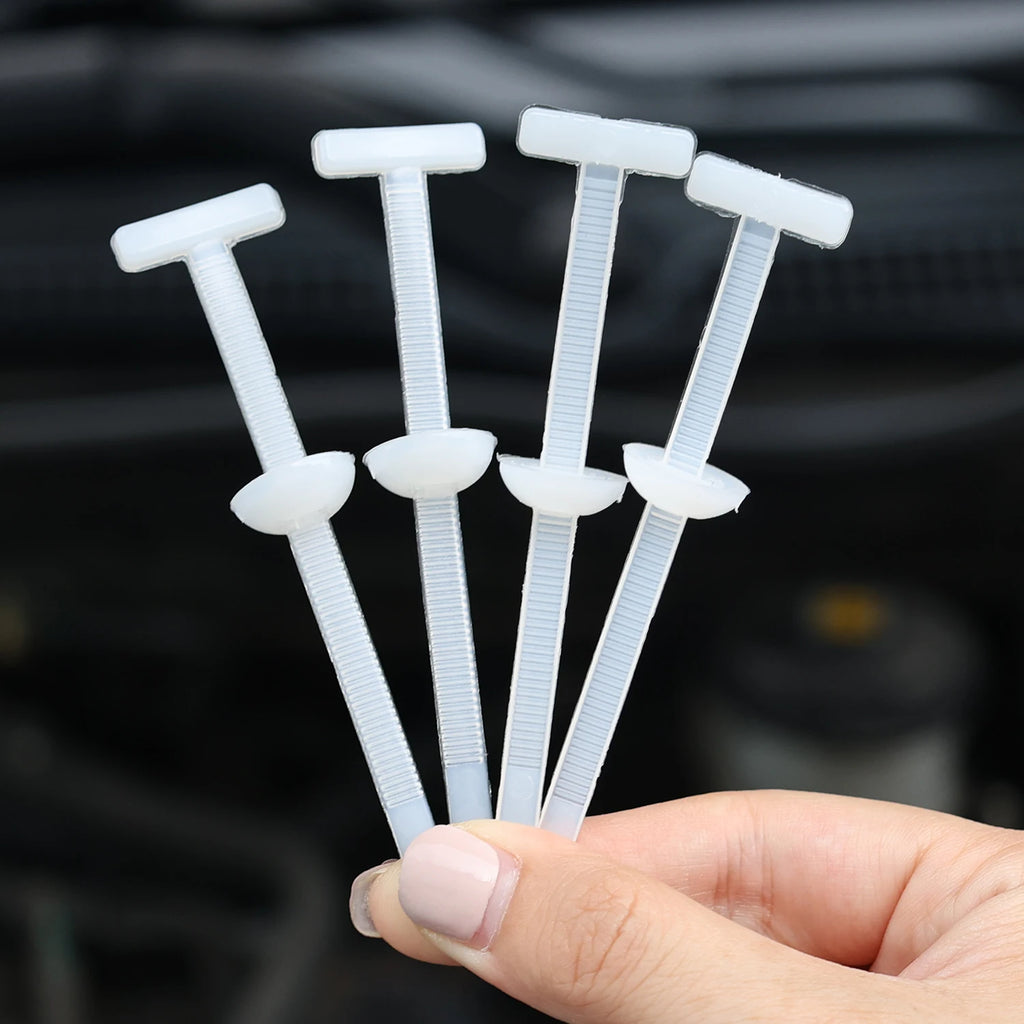 Nylon Zip Cable Tie Clips Cars Engine Guards Fenders Underbody Panels Fasteners Screw Replacement Self-locking Cable Accessories