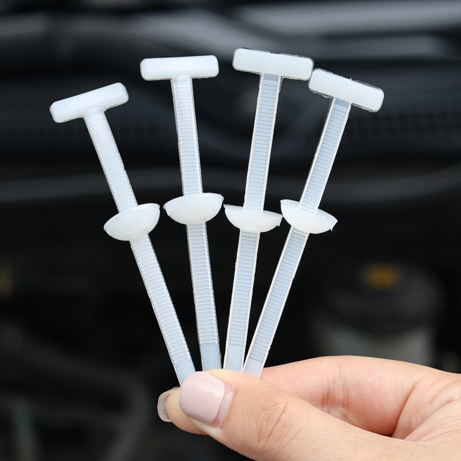Nylon Zip Cable Tie Clips Cars Engine Guards Fenders Underbody Panels Fasteners Screw Replacement Self-locking Cable Accessories