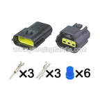 3-Pin Connector Waterproof 1.8mm Male Female Connectors Automotive Wire Harness Cable Socket For Hyundai Denso 174357-2 174359-2