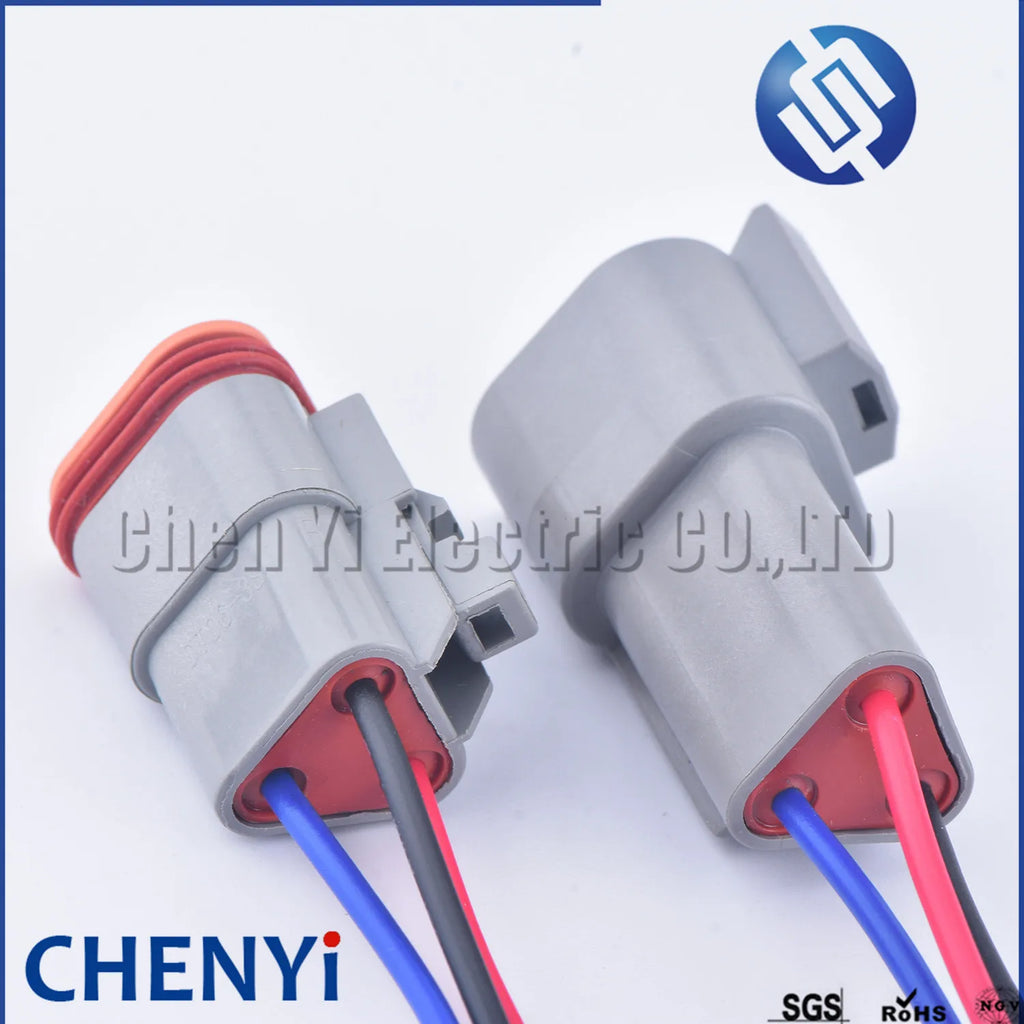3 Pin Auto Waterproof Connector DT06-3S DT04-3P Automotive Electrical Wire Harness pigtail Plug For Deutsch DT series