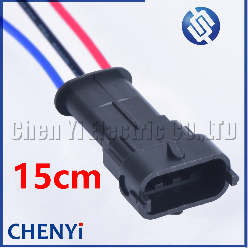 3 Pin Automotive waterproof connector Rail pressure sensor camshaft position sensor harness plug 936060-1