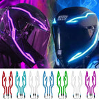 Multi-functional LED Motorcycle Helmet Light Strip Kit - 3-mode Night Riding Signal Decorative Accessory For Unisex Adults Amagi