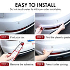 6/4Pcs Anti-collision Car Bumper Protector Large/Small size Strip Guard Corner Protection Strips Scratch Crash Blade Auto Tools