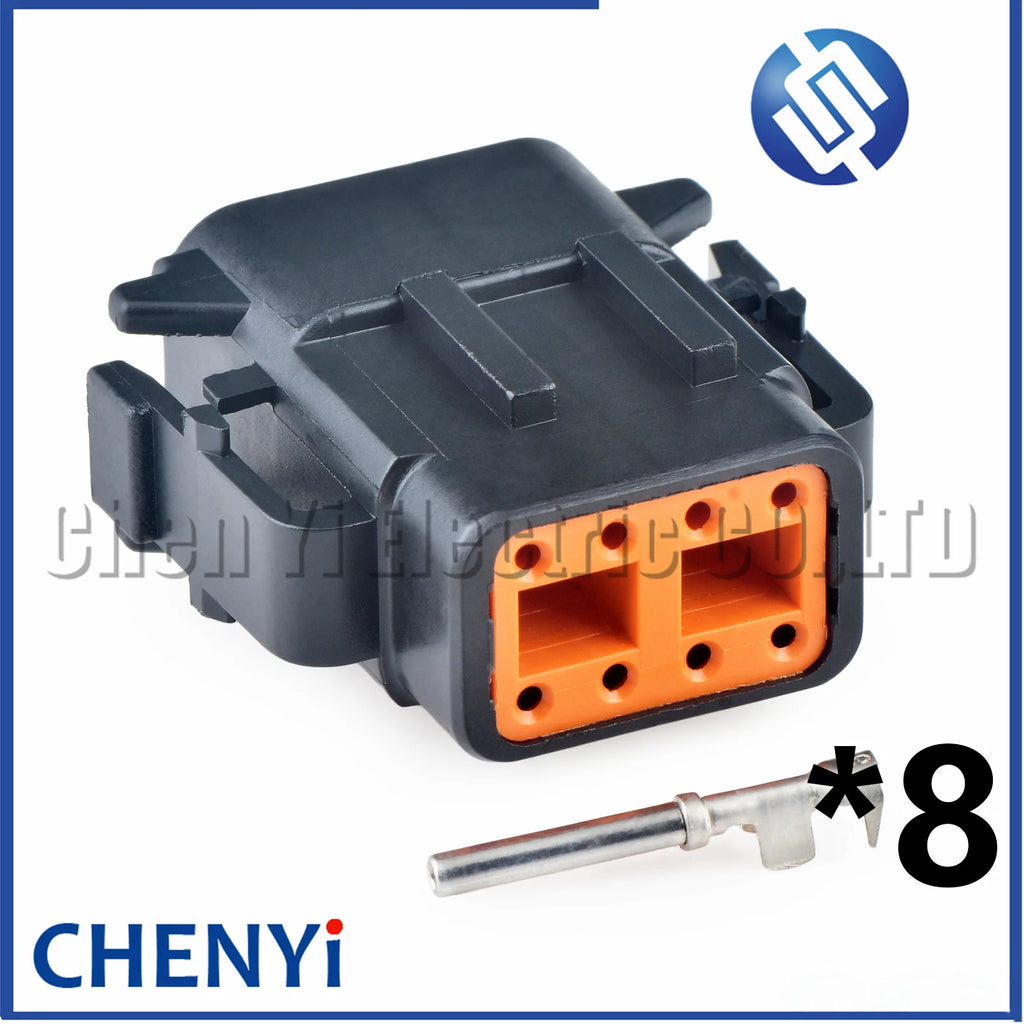 8 Pin DTM series Automotive waterproof connector wire harness connector DTM06-8SB DTM04-8PB For Deutsch
