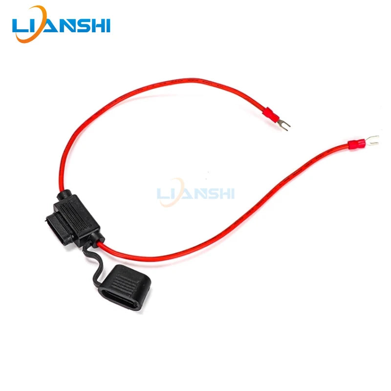 Automobile waterproof fuse box, car modified fuse socket, fuse holder with 30CM wire and fuse sheet
