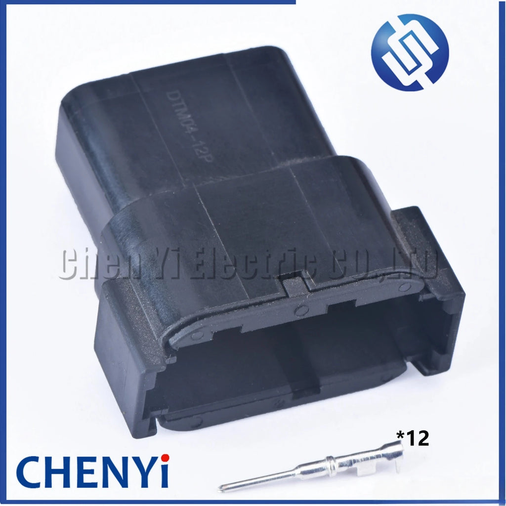 12 Pin bender seat waterproof connector PCB board plug DTM13-12PA-R008 DTM13-12PB-R008 DTM06-12SA DTM06-12SB For Deutch