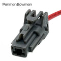 1 Set 1 Pin Car Headlight High Current Electrical Cable Connectors Female Wire Harness Plug for Mitsubishi 7123-6214-40