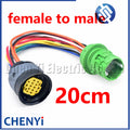 14 Pin Automotive Waterproof connector Headlight Wire harness Plug socket 10847366 DTBFHPE14BKSV For Fiat Ducato Maserati Sicma