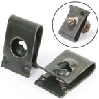 Car Metal Screw Fastener Clips U-Type Clip Anti-rust Iron Sheet Car Motorcycles Screw Buckle Bumper Protection Fastener Clips