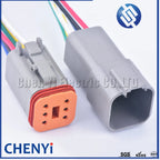 DT 2 3 4 6 8 12 Pin Automotive Sealed Electric Plug male female Waterproof Connector Wire Harness DT06-2S DT04-2P For Deutsch