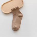 Socks Women's Mid-tude Autumn Fashion Ins Wooden Ear Socks Japanese Pile Pile Socks Preppy Sweet Socks For Women Amagi