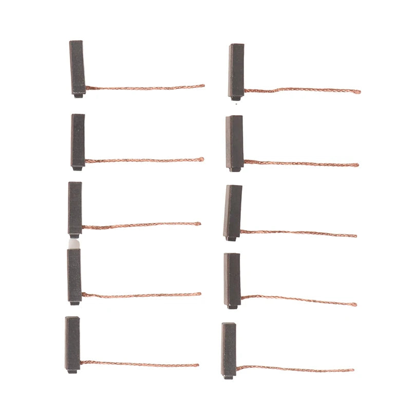 High Quality 10Pcs 5*7*19mm Copper Electric Generator Carbon Brushes Car Alternator Power Tools Car Regulator Low Copper
