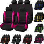 Auto Parts Car Seat Cover Polyester Fabric 5 Piece Set Four Season Universal Airbag Safe Truck Van Front/Rear Cushion amagi
