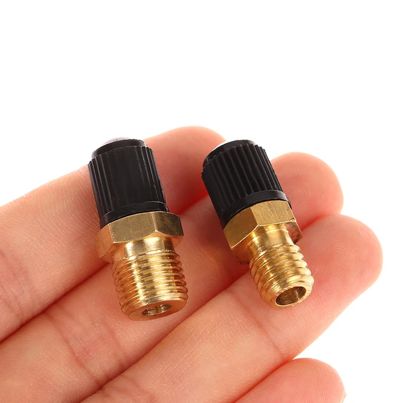 1PC DIY Accessories Air Compressor Tank Fill Valve Hexagonal Brass Tank Fill Valve M8/M10 Threaded Valve Core