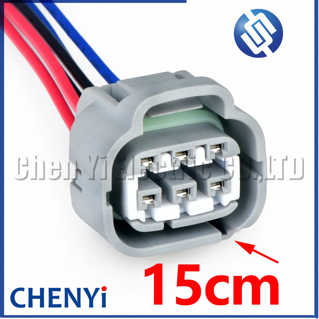 6 Pin Car headlamp harness plug Accelerator Throttle Pedal Connector MG641107-5 90980-11034 7282-7064-40 7283-7064-40 For Toyota