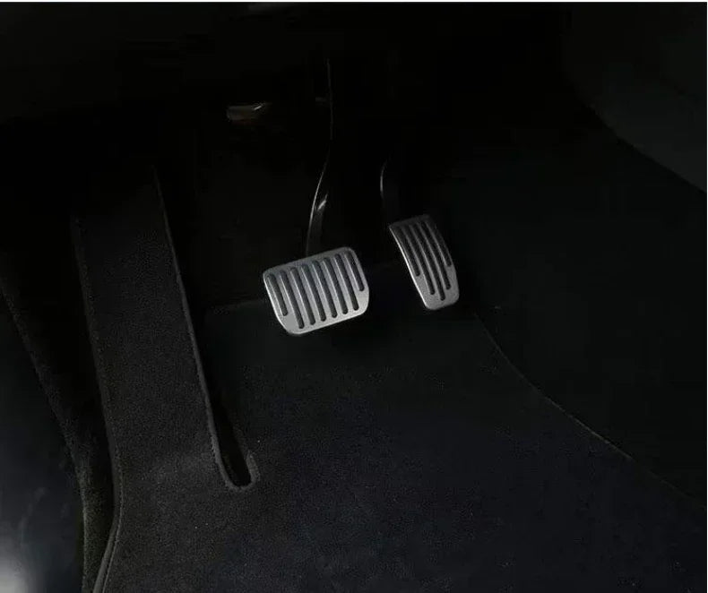 For Tesla Model 3/Y Aluminum Pedal Cover 2 Pack Accessories 2019-2024 Foot Pedal Pads Anti-Slip Performance Accelerator amagi