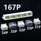 167 Pin PCB Mount Header Right Angle Wire-to-Board Connector ECU plug 1612435-1 1123337-1 1123339-1 1123341-1 For Toyota Honda