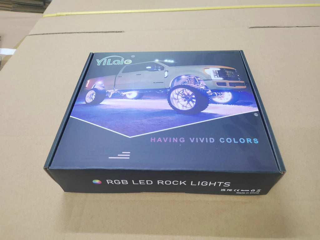 Rock Lights For Trucks 4/6/8/10 Pods RGB LED Rock Lights With APP/Remote Control Music Mode For Pickup Off Road RZR SUV ATV New