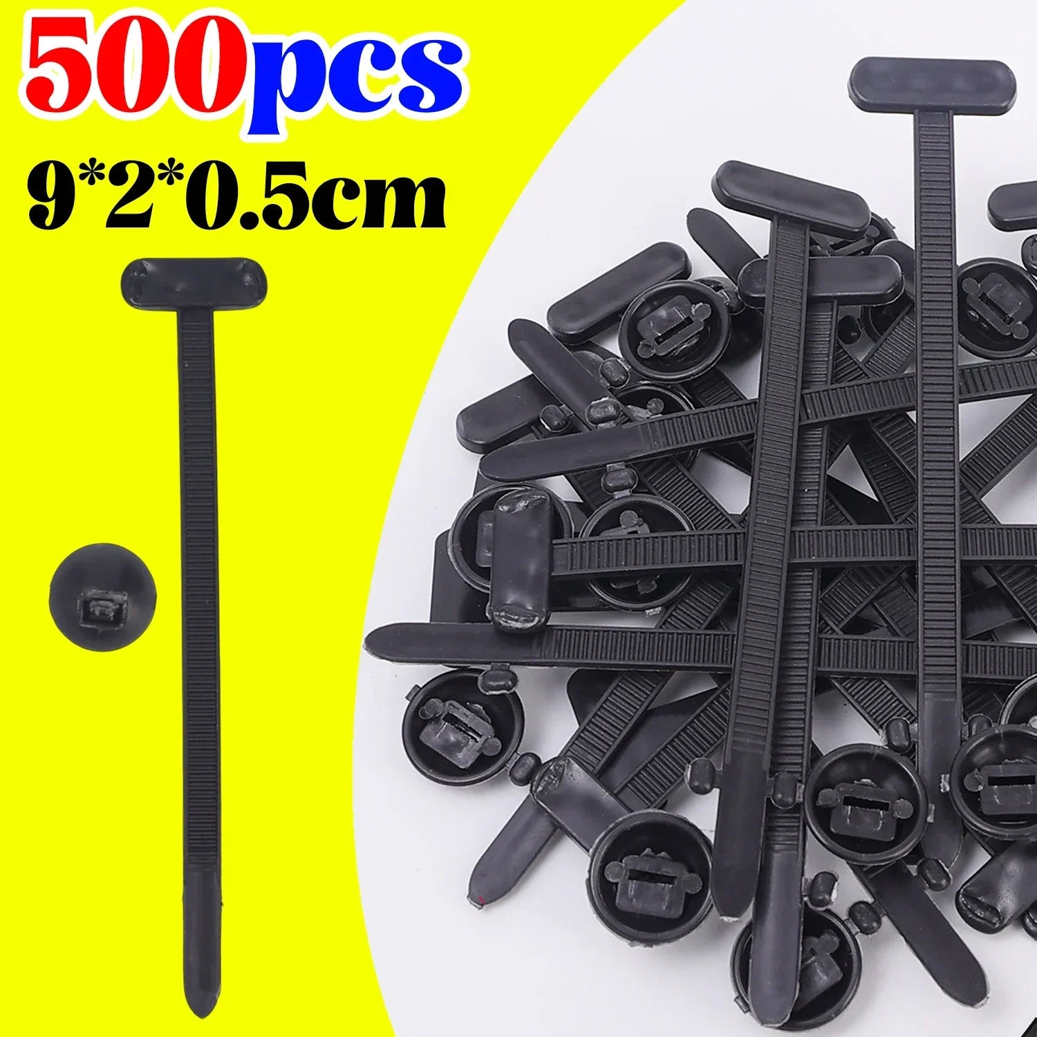 Nylon Cable Tie Buckle Auto Fastener Screw Self-Locking Zip Ties Car Trunk Engine Guard Panel Wire Management Strap Fixed Tools
