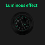 Universal 7/8 "Waterproof Chrome Motorcycle Bike Handlebar Mount Quartz Clock Watch Aluminum Luminous Clock Moto Black Amagi