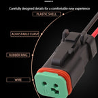 2-PIN Connector Waterproof 1.6mm Series Male Female Connectors Wiring Harness DT04-2P-E005 DT06-2S-E004