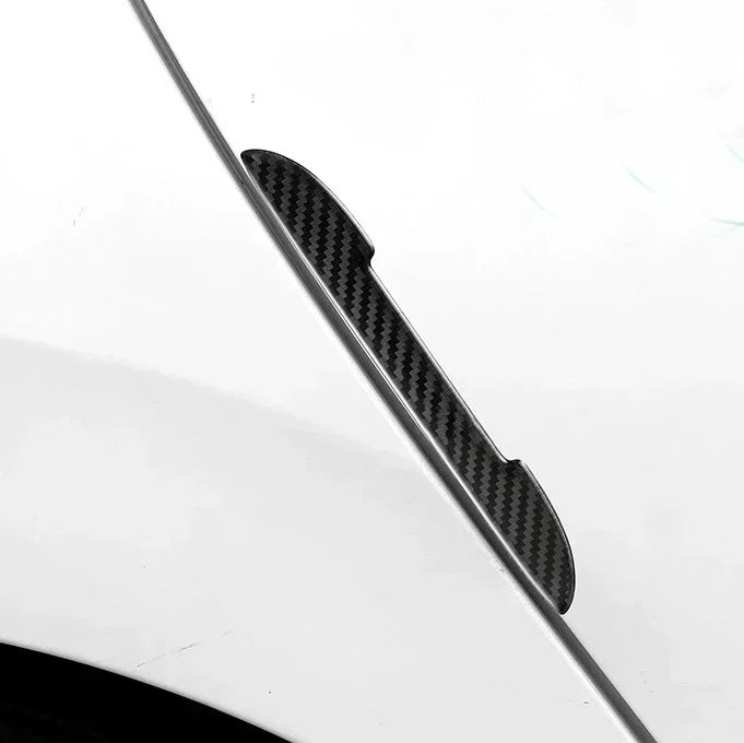 Car Door Carbon Fiber Anti-collision Protector Bar Stickers Rearew View Mirror Cover Protection StripSide Edge Protection Amagi