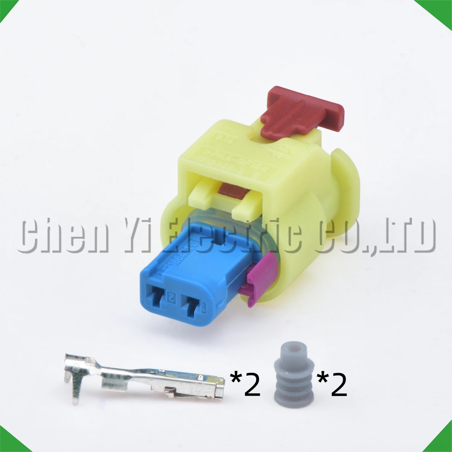 2 Pin waterproof connector Camshaft VVT solenoid valve Sensor plug 6R0973323 1718648-3 ...