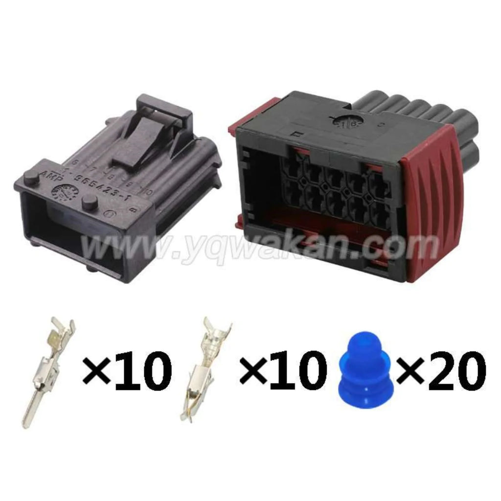 10 PIN Connector Waterproof 3.5mm Male Female Connectors Cable Plug Wiring Harness For Buick Peugeot 1-962352-1 1-967240-1