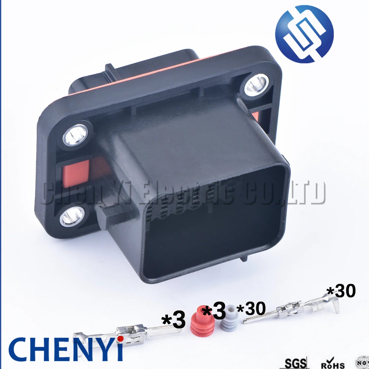 33 Pin Engine Front Bumper Body Plug Auto Waterproof Connector Socket For Buick Cruze Roewe DJ7331-1.5-3.5-11/21 With Pins