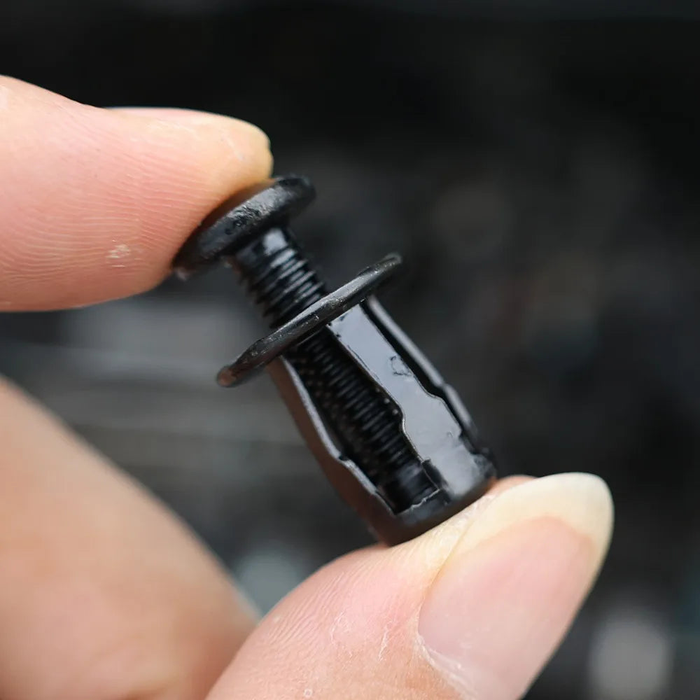Universal Car License Plate Screws Mounting Kit M4 M5 M6 Auto Fastener Expansion Nuts Carbon Steel Black Bolts for Bumper Frame