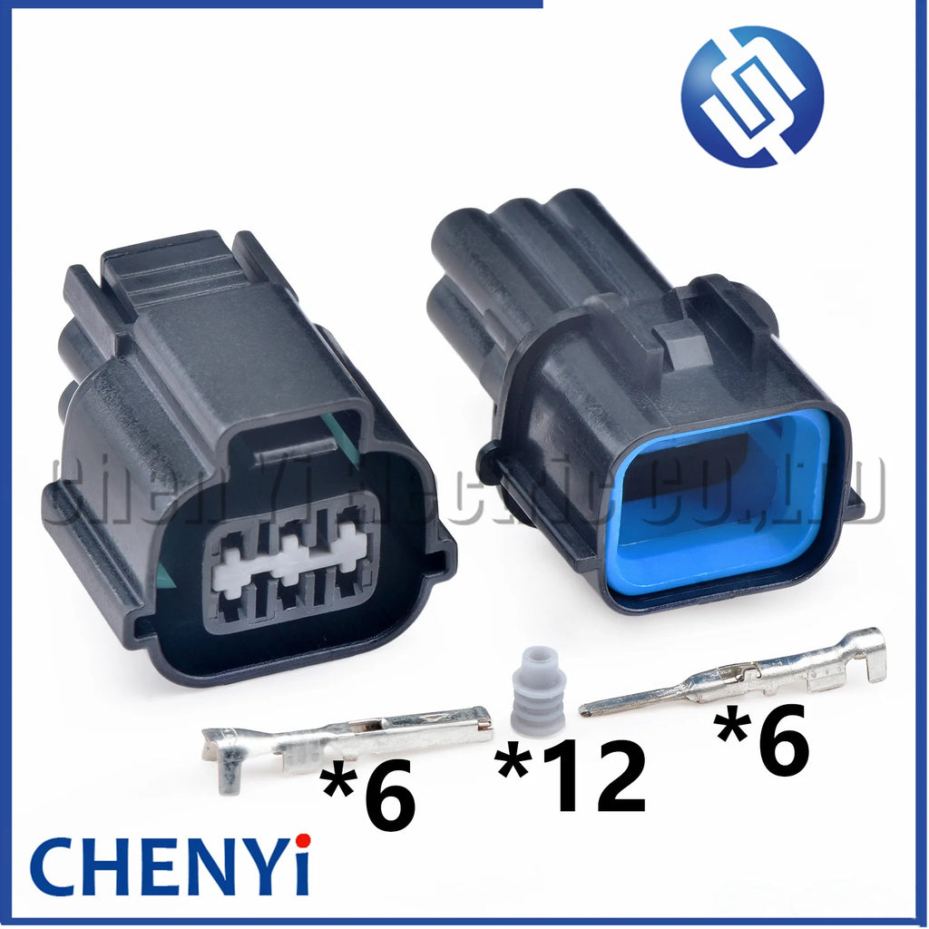 6 Pin Automotive Connector Auto Throttle Idle Motor Wire harness plug PB535-06027 PB521-06020 For Mazda MitsubisIdle 4G15 4G18