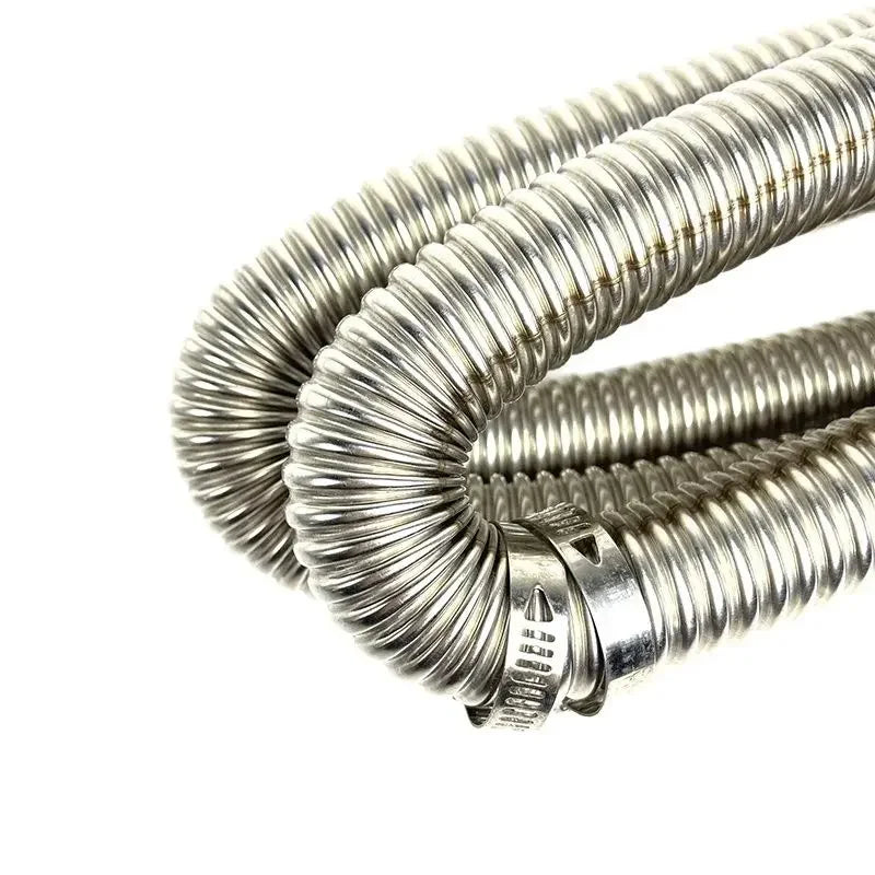 Air Diesel Parking Heater Stainless Steel Exhaust Pipe Tube Gas Vent Hose +Aluminum Foil Sleeve With Hose Clamp For Car Amagi