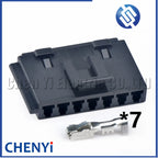 7 Pin Automotive connectors Car air conditioning heating resistor blower resistor Wire harness plug 12052854 12124811 For Buick