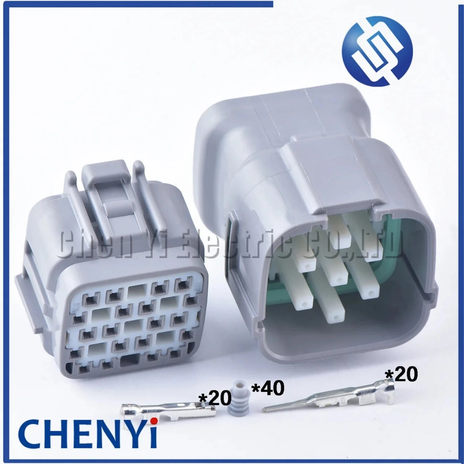 20 Pin Auto waterproof Electrical Control Board Connector Excavator Hydraulic Pump Plug 6189-0714 6188-0494 For DL 040 Serie