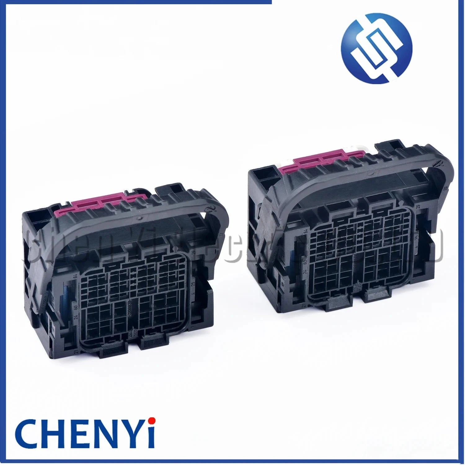 64 Pin Automotive waterproof connector engine Computer board ECU plug 9302475-01 1-2208825-1 1-2208825-2