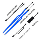 Light Up Your Ride Motorcycle LED Warning Strip with Multicolor Reflective Lights Light Film DIY Helmet Strip Accessories