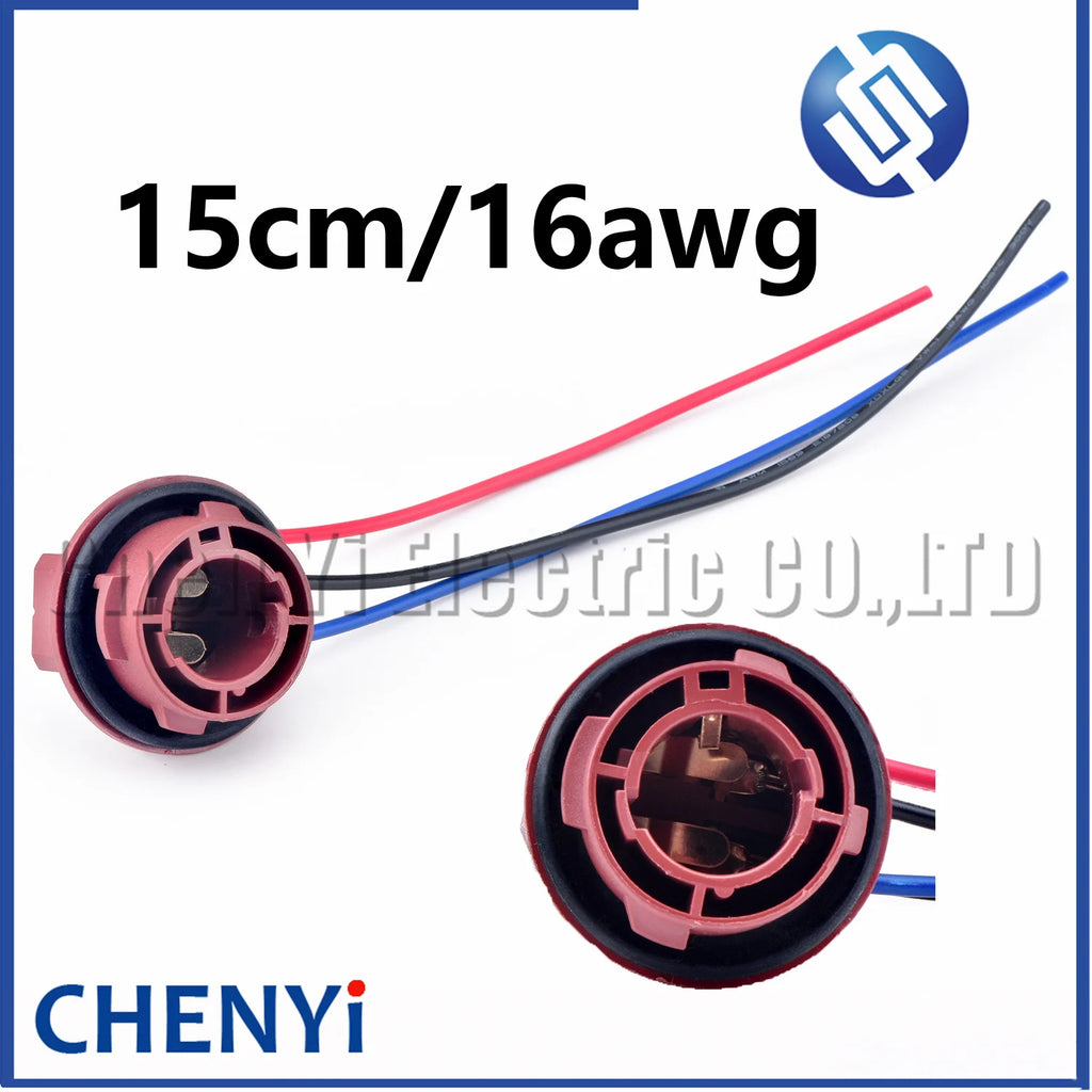 2/3 Pin 1156 BA15S 1157 BAY15D Lamp Holder Bulbs PY21W P21W Base Socket Connector For Brake Light Turn Signal Headlight Light