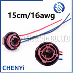 2/3 Pin 1156 BA15S 1157 BAY15D Lamp Holder Bulbs PY21W P21W Base Socket Connector For Brake Light Turn Signal Headlight Light