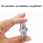 PM Type 304 Stainless Steel Bulkhead Pneumatic Connector, Push-In Hose Fitting 4mm–16mm for Air, Gas and Fluid Pipe Connection