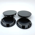 4pcs 70mm Car Black / Silver Universal Car Wheel Hub Center Cap Cover Wheel Hub Center Badges Fit For RM Rims Type