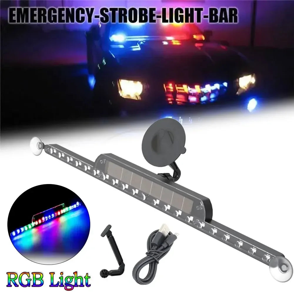 LED Strobe Police Lights Anti Collision Light For Auto Emergency Grill Warning Lamp 21led Windshield Bar Traffic Car Amagi