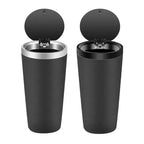 Auto Garbage Bin Ashtray Leak-proof Car Cup Holder Trash Can with Cover Storage Box Bucket Waterproof Acessory Amagi